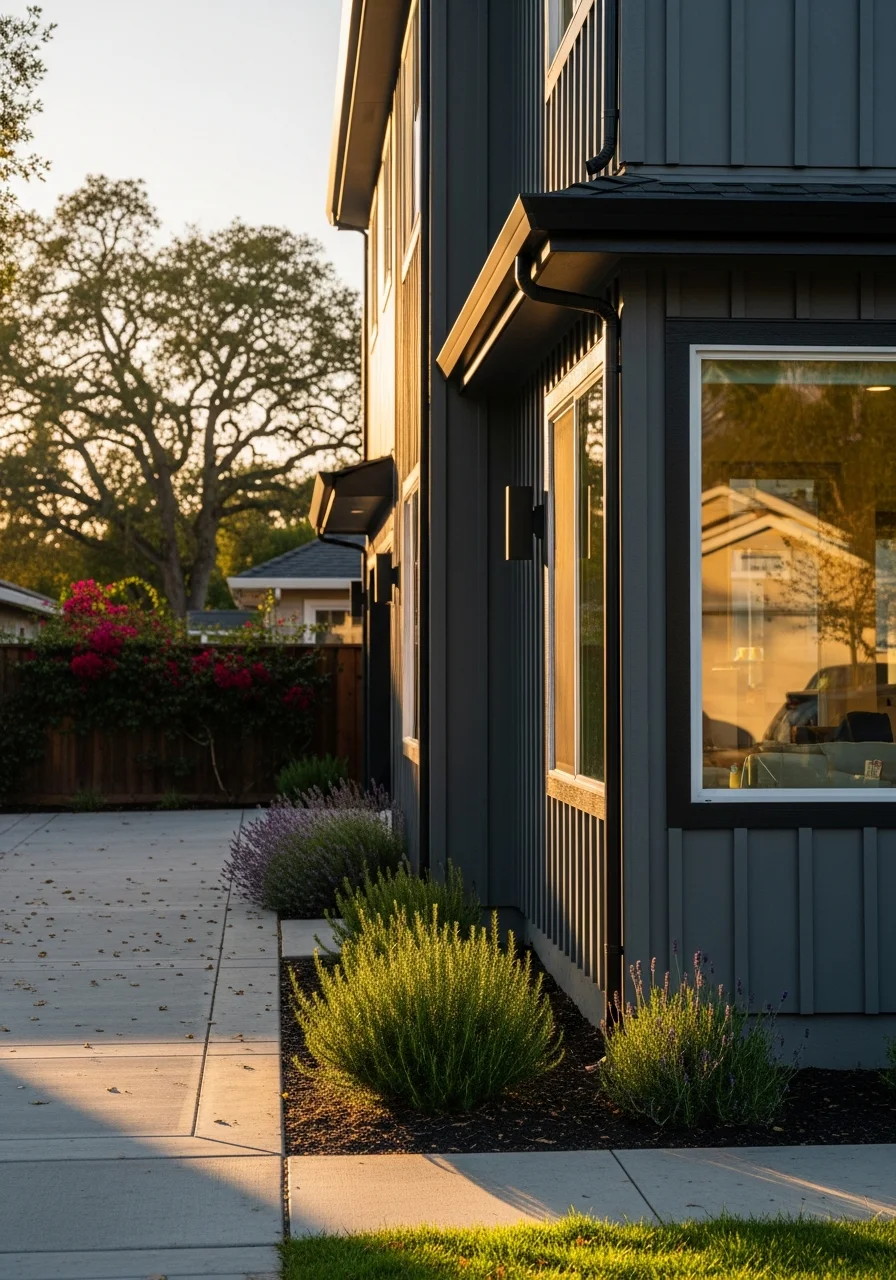 Santa Rosa home exterior showing contemporary design with modern finishes and neighborhood context.